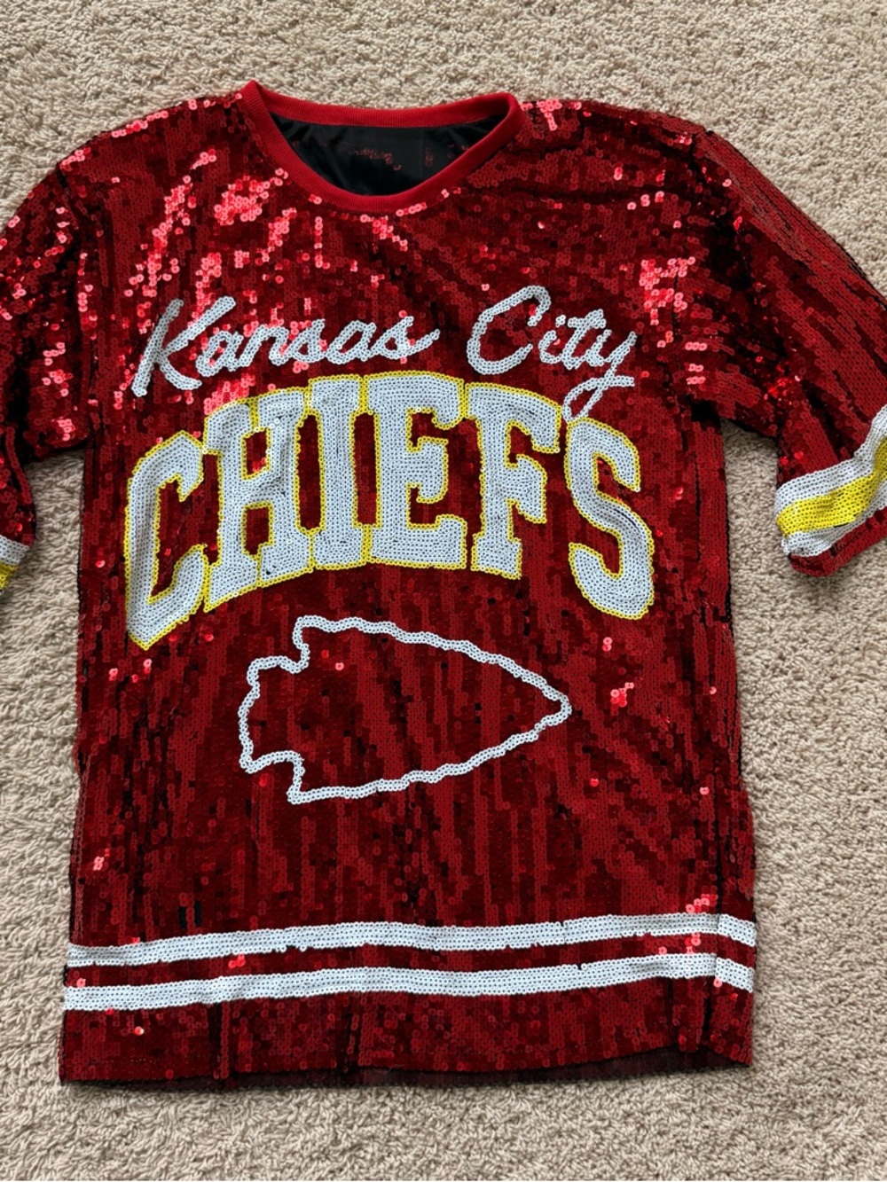 Kansas City Chiefs Sequin tunic - Red